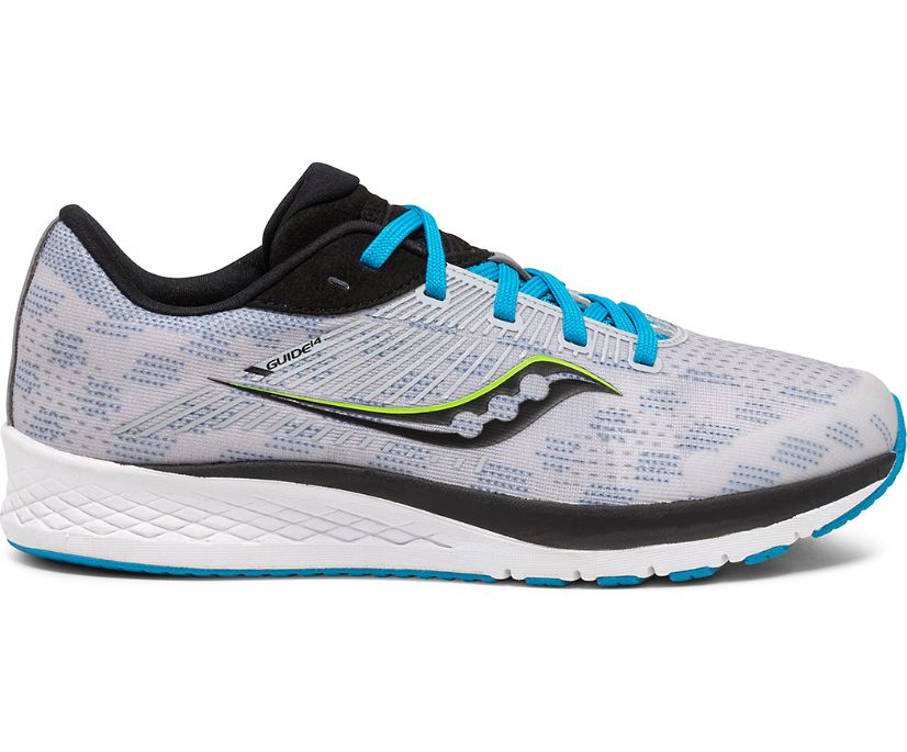 Kids' Saucony Guide 14 Sneakers Grey / Blue / Black | Singapore 810RVDW